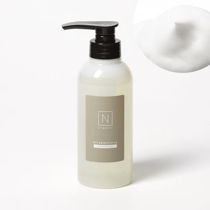 N organic Mild & Refining Hair Care Series – مجموعة عناية طبيعية للشعر وفروة الرأس بزيوت نباتية، ترطيب عميق، تقوية ولمعان، تقليل الجفاف والهيشان، برائحة Green Citrus، عناية يومية لطيفة لجميع أنواع الشعر