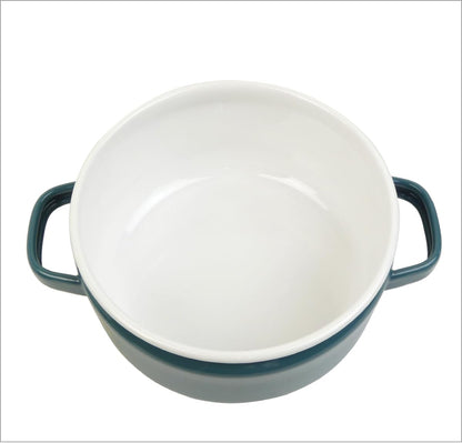 FUJIHORO Japan Solid Series 20cm – قدر كسرولة مينا للغاز ومواقد IH | سعة 3 لتر