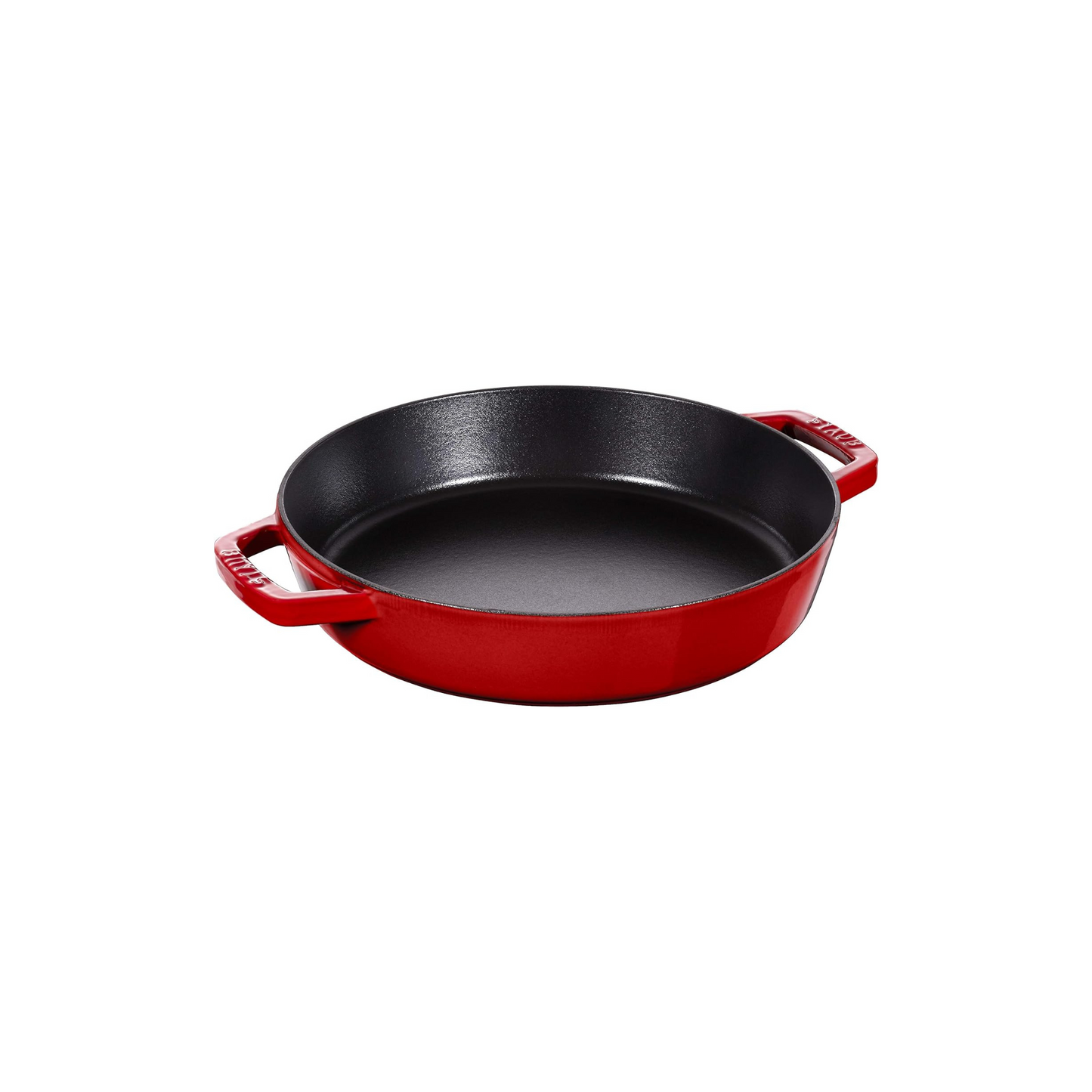 مقلاة وكسرولا متعددة المهام من حديد الزهر Cast Iron المطلي بالمينا قياس 26سم، من العلامة التجارية العالمية "Staub" صنع في فرنسا