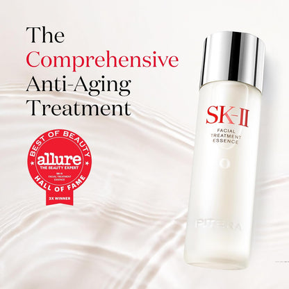 SK-II Facial Treatment Essence – معجزة Pitera™ للعناية العميقة وتجديد البشرة | إشراقة فورية + ترطيب 10 طبقات | يعالج الجفاف والمسام والخشونة | مثالي لكل أنواع البشرة | أحجام متعددة | صنع في اليابان