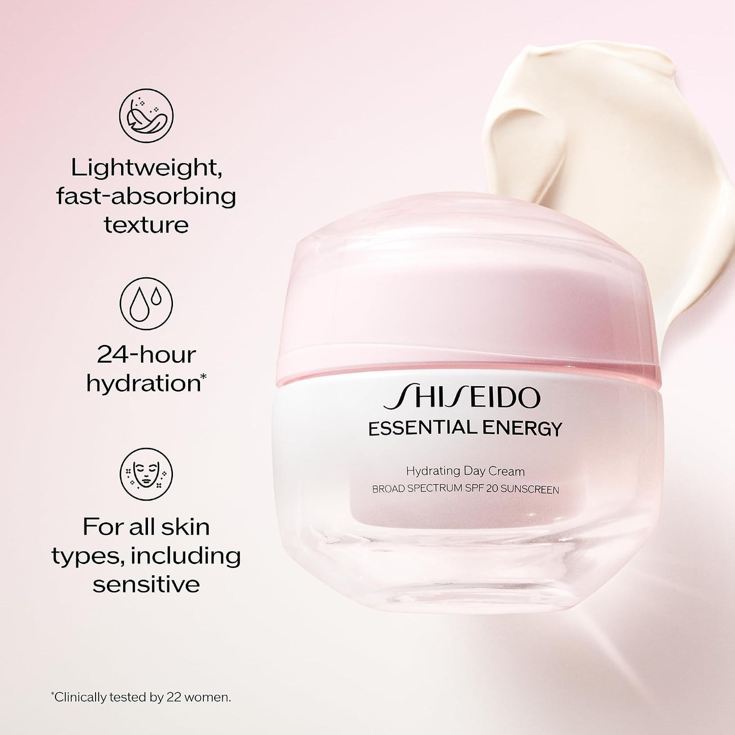 Shiseido Essential Energy Day Cream – كريم نهاري مرطب مع عامل حماية من الشمس SPF20 | 50ml