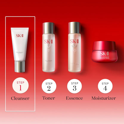 SK-II Facial Treatment Gentle Cleanser – غسول رغوي لطيف بخلاصة Pitera™ وتنقية المسام دون تجفيف | ينظّف البشرة بعمق ويحافظ على نعومتها | مناسب لجميع أنواع البشرة | حجم 120g