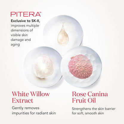 SK-II Facial Treatment Gentle Cleanser – غسول رغوي لطيف بخلاصة Pitera™ وتنقية المسام دون تجفيف | ينظّف البشرة بعمق ويحافظ على نعومتها | مناسب لجميع أنواع البشرة | حجم 120g