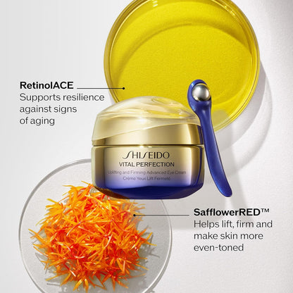 SHISEIDO Vital Perfection Advanced Eye Cream – كريم بخلاصة الريتينول للعناية بمنطقة حول العين | 15g
