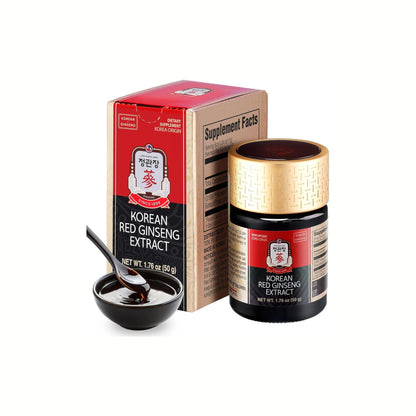 Cheong Kwan Jang HongSamWon Korean Red Ginseng Supplement – شراب الجينسنغ الأحمر الكوري المركز لدعم الطاقة اليومية والمناعة – تركيبة نباتية طبيعية من 6 مكونات طبيعية – بدون كافيين أو مواد حافظة