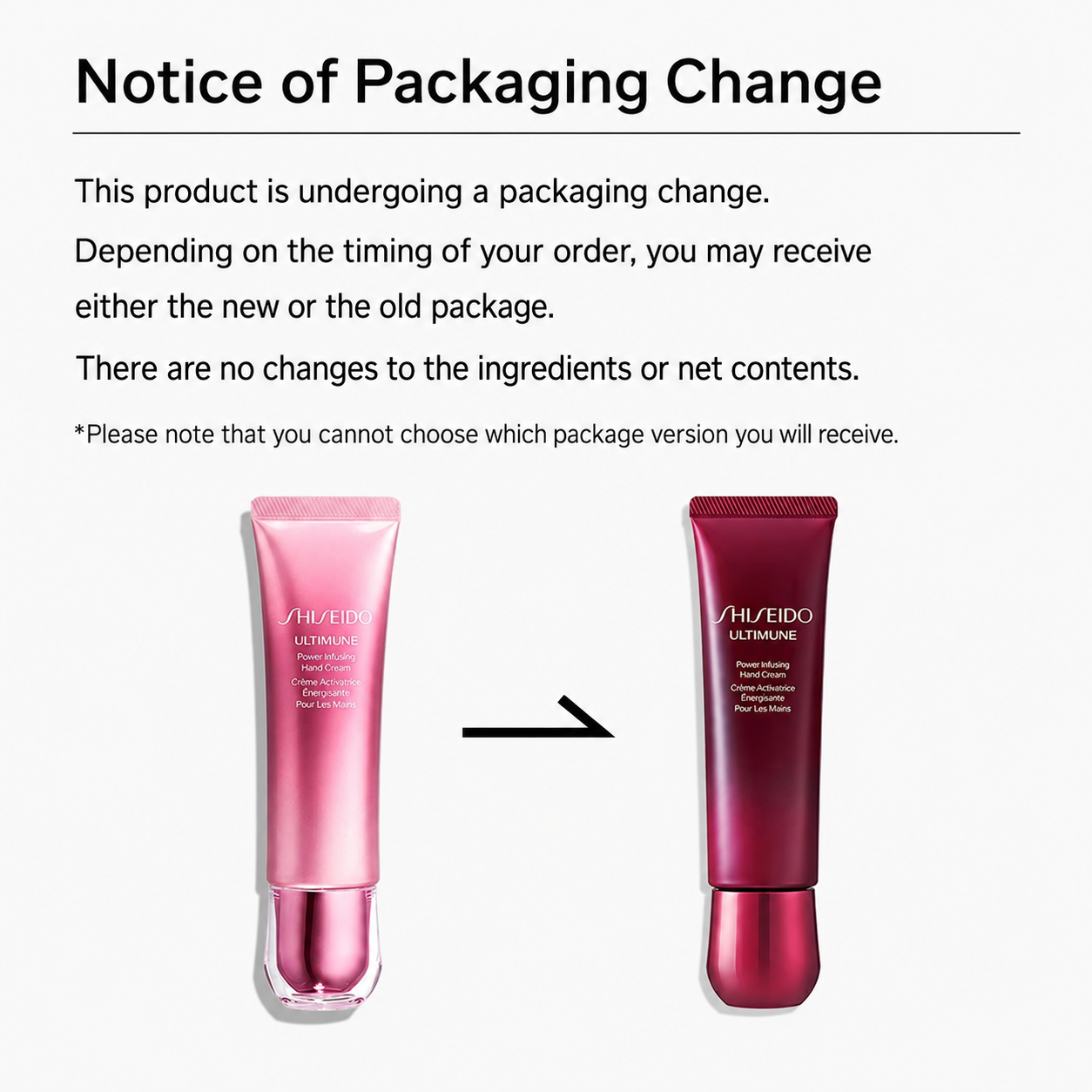 SHISEIDO Ultimune Power Infusing Hand Cream – كريم يدين مرطب بتقنية Multi-Defense Shield | 50 جم