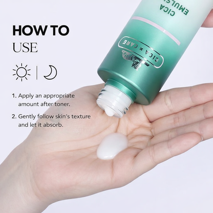 [بكج من عبوتين ] ايمولشن (مستحلب مرطب خفيف) CICA من VT Cosmetics - تركيبة من مجموعة من المواد الطبيعية والمكونات الفعّالة لترطيب عميق ومتوازن وتهدئة فورية للبشرة - صنع في كوريا وارد اليابان