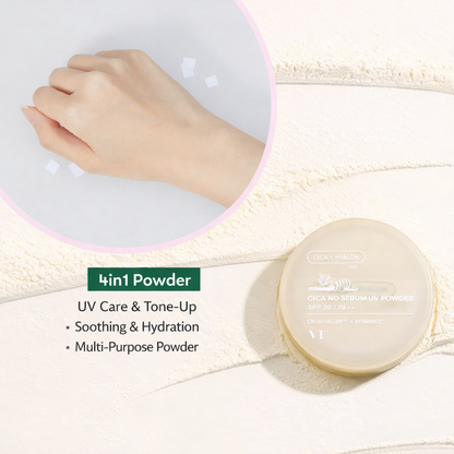 [بكج من عبوتين] بودرة CICA No Sebum Powder من VT Cosmetics - لتوازن الدهون ومظهر ناعم للبشرة - تركيبة تحتوي على العديد من المكونات الطبيعية والفيتامينات - صنع في كوريا وارد اليابان