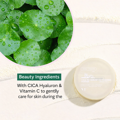 [بكج من عبوتين] بودرة CICA No Sebum Powder من VT Cosmetics - لتوازن الدهون ومظهر ناعم للبشرة - تركيبة تحتوي على العديد من المكونات الطبيعية والفيتامينات - صنع في كوريا وارد اليابان