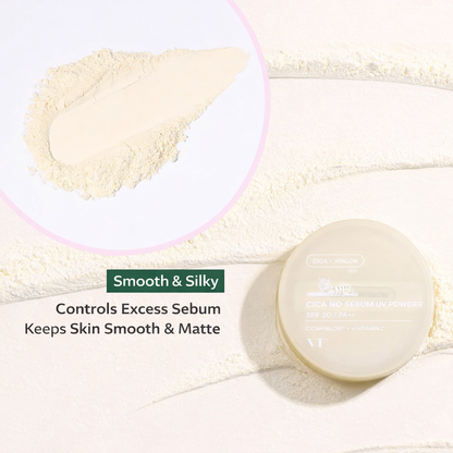 [بكج من عبوتين] بودرة CICA No Sebum Powder من VT Cosmetics - لتوازن الدهون ومظهر ناعم للبشرة - تركيبة تحتوي على العديد من المكونات الطبيعية والفيتامينات - صنع في كوريا وارد اليابان