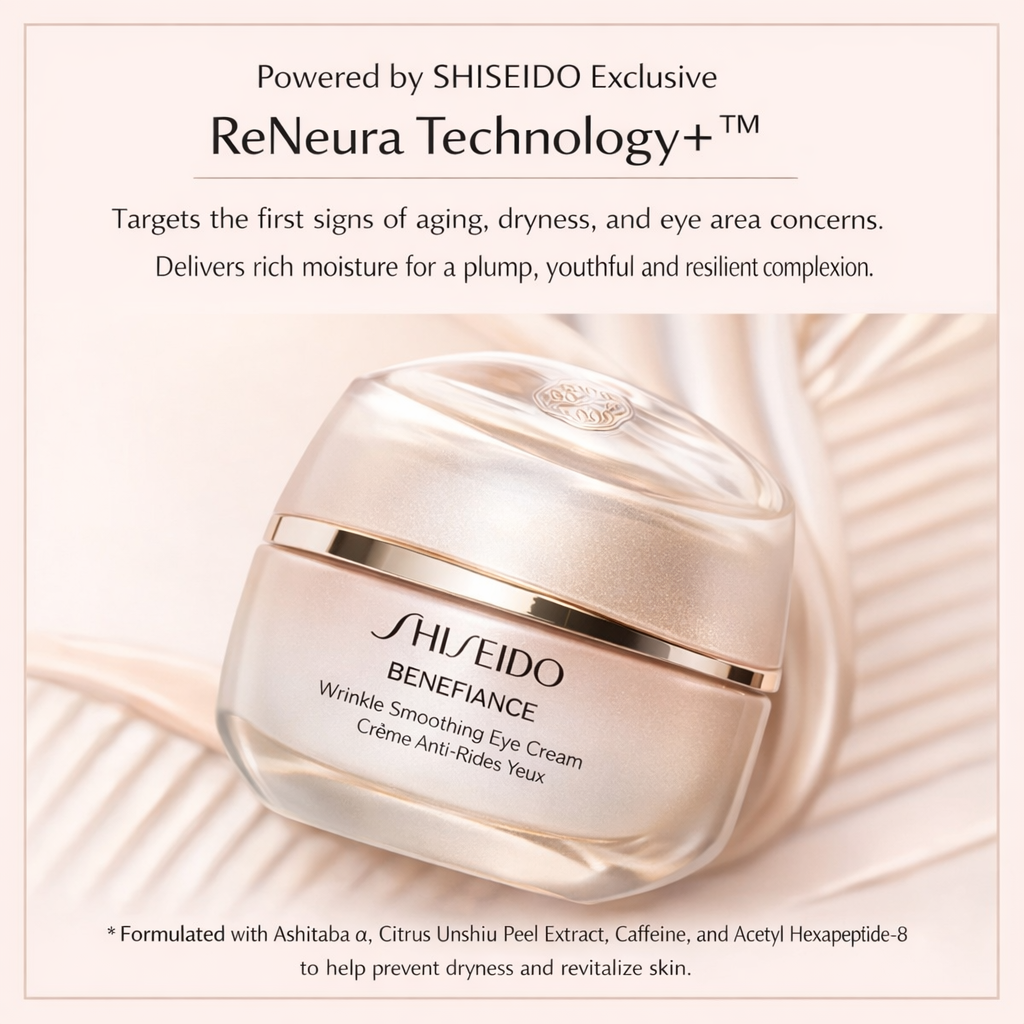 SHISEIDO Benefiance Wrinkle Smoothing Cream Enriched 50g – كريم شيسيدو المرطب لمكافحة التجاعيد وشد البشرة – ترطيب عميق لمدة 24 ساعة وتحسين مرونة ونعومة البشرة