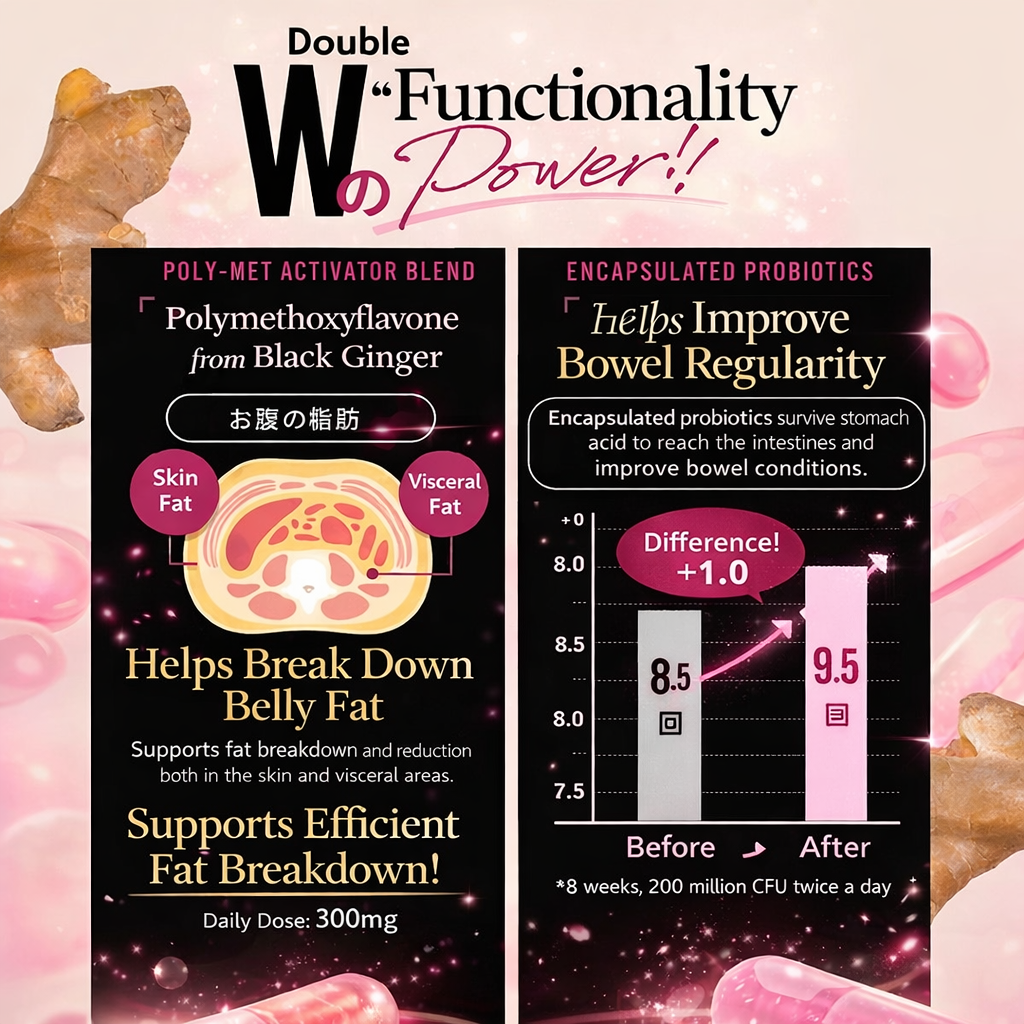 C CLEANSE Charcoal Diet Capsules – مكمل فحمي ياباني لاستهداف دهون البطن وتحسين حركة الأمعاء | بروبيوتيك مقاوم للحمض + زنجبيل أسود + MCT | كبسولة يوميًا لتقليل الدهون الحشوية والانتفاخ | صنع في اليابان