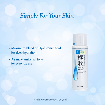 [بكج من عبوتين] Hada Labo Gokujyun Hyaluronic Lotion – لوشن ترطيب بتركيبة لطيفة | يحتوي 4 أنواع من حمض الهيالورونيك | مناسب لجميع أنواع البشرة بما فيها الحساسة | خالٍ من العطور والكحول والزيوت | سعة 170مل | صناعة يابانية