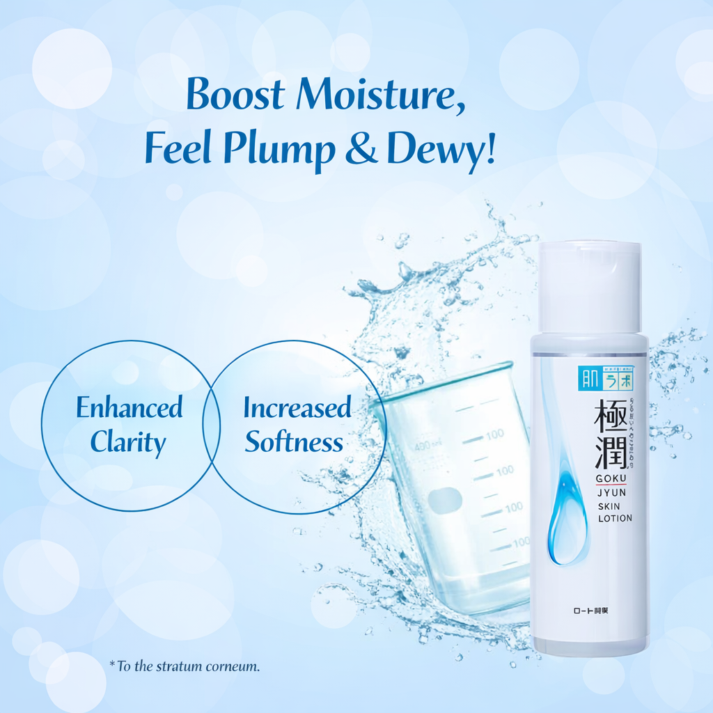 [بكج من عبوتين] Hada Labo Gokujyun Hyaluronic Lotion – لوشن ترطيب بتركيبة لطيفة | يحتوي 4 أنواع من حمض الهيالورونيك | مناسب لجميع أنواع البشرة بما فيها الحساسة | خالٍ من العطور والكحول والزيوت | سعة 170مل | صناعة يابانية