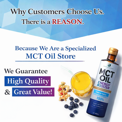 الاختيار رقم 1 لرجيم الكيتو — زيت MCT الياباني 100% من Katsuyama Nextage (450 جم) — صنع في اليابان