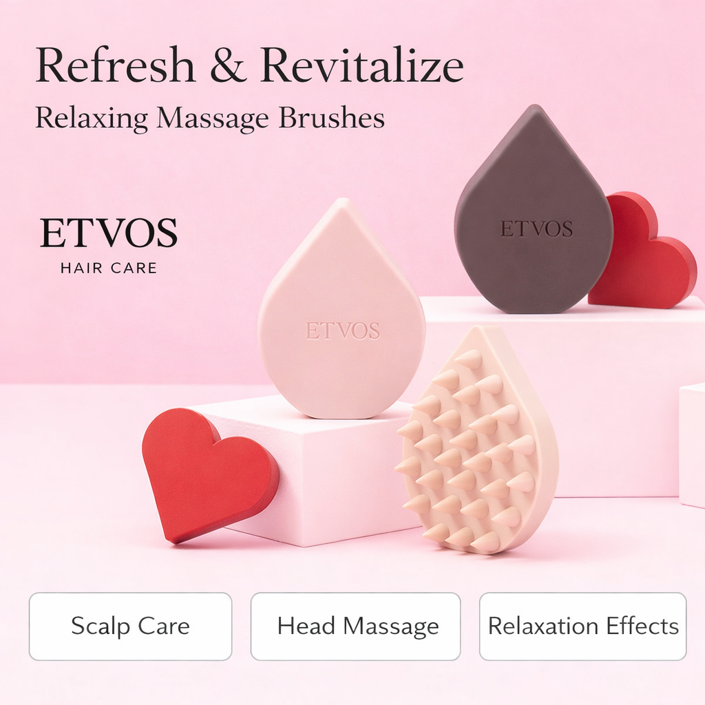 فرشاة تدليك فروة الرأس ETVOS – Relaxing Massage Brush للاسترخاء والتنشيط العميق | صنع في اليابان