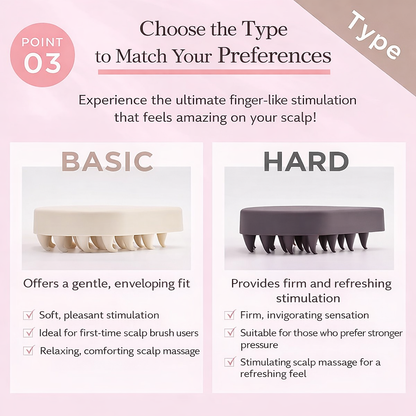 فرشاة تدليك فروة الرأس ETVOS – Relaxing Massage Brush للاسترخاء والتنشيط العميق | صنع في اليابان