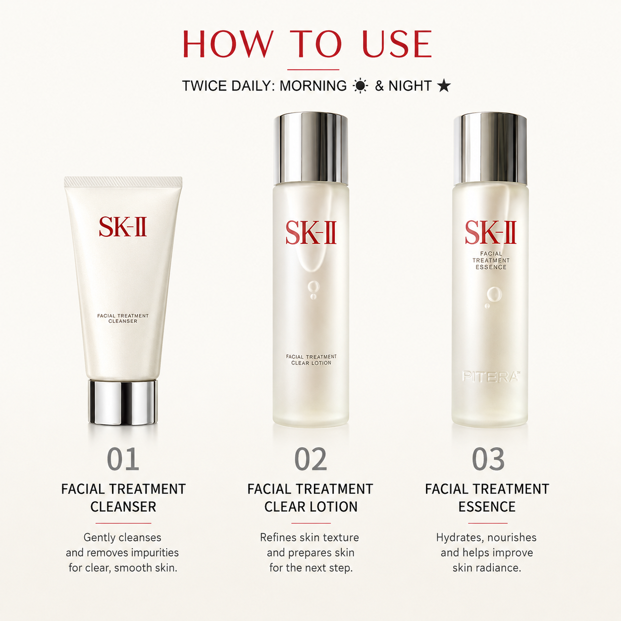 SK-II Facial Treatment Clear Lotion – لوشن لطيف لتقشير وتحسين ملمس ونعومة البشرة  بـAHA و PITERA™