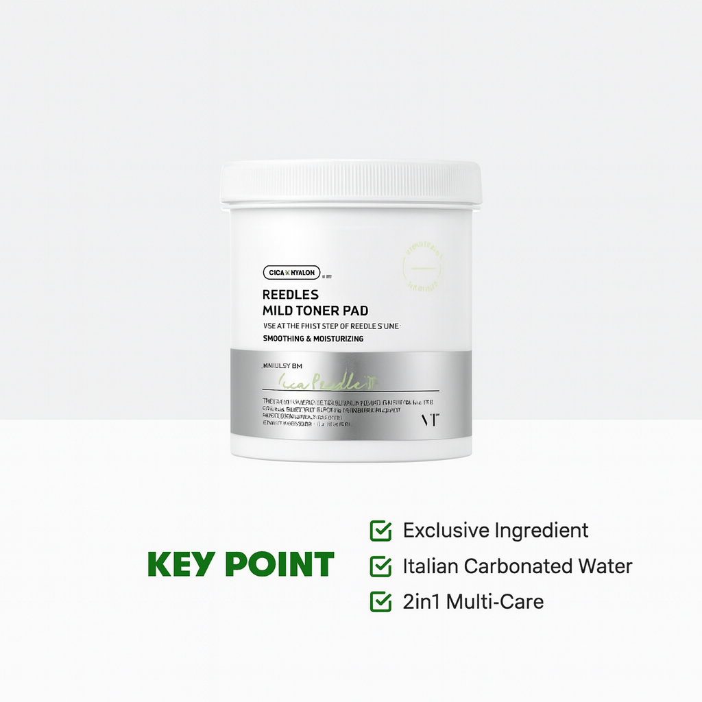 [بكج من علبتين] تونر Reedle S من VT Cosmetics - قطعة قطنية عدد 80 سعة 200مل - صنع في كوريا وارد اليابان