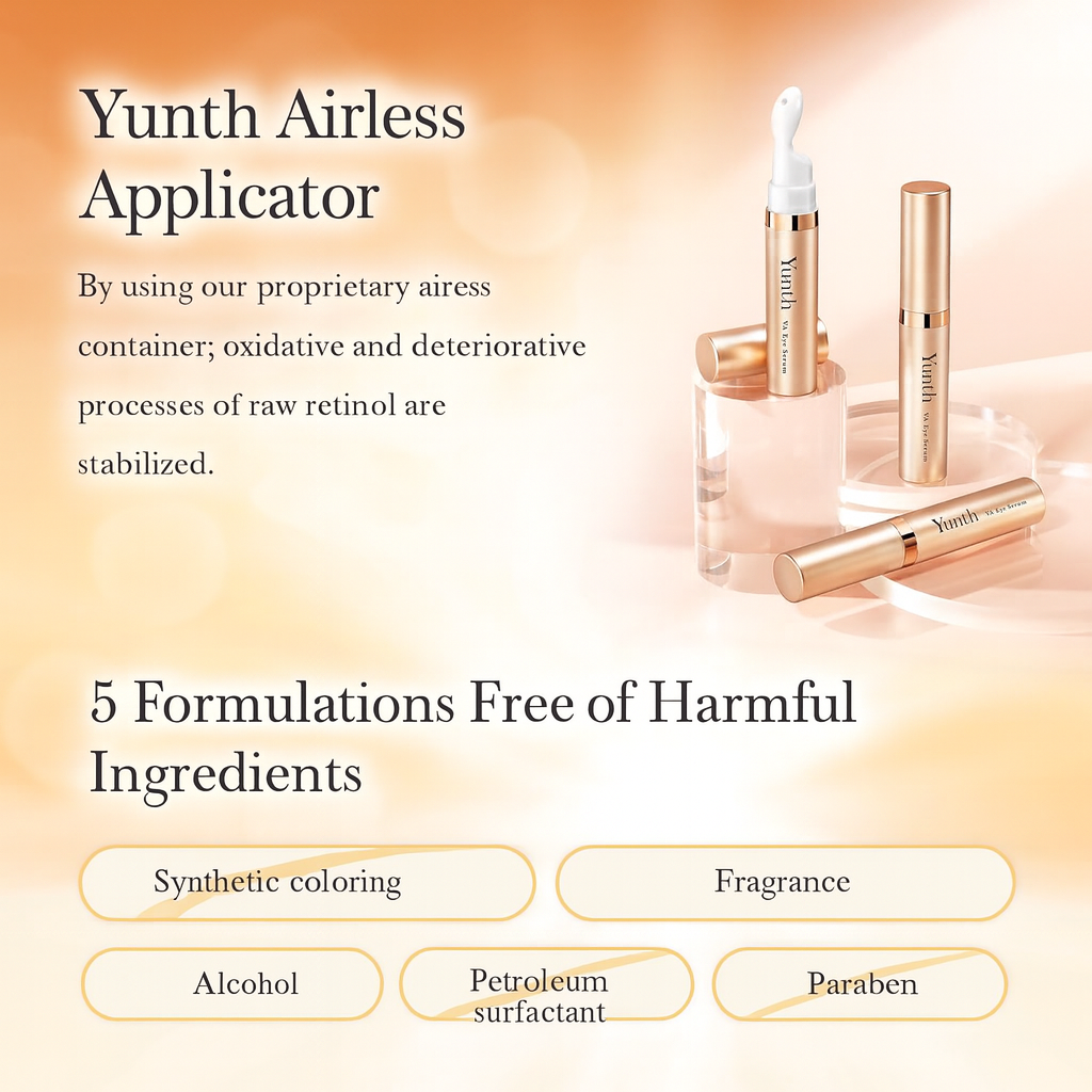 سيروم Pure VA Derma - للعناية المتقدمة بالتجاعيد والخطوط الدقيقة حول منطقة العين والفم - تركيبة من الريتنول النقي والنياسيناميد وغيرها من المكونات الطبيعية - من العلامة التجارية Yunth - صنع في اليابان