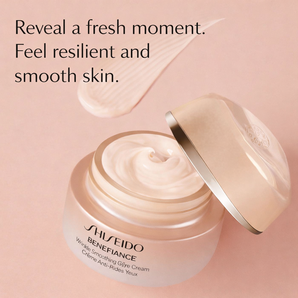 SHISEIDO Benefiance Wrinkle Smoothing Cream Enriched 50g – كريم شيسيدو المرطب لمكافحة التجاعيد وشد البشرة – ترطيب عميق لمدة 24 ساعة وتحسين مرونة ونعومة البشرة