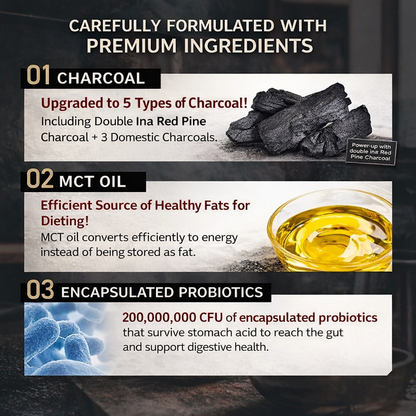 C COFFEE Charcoal Coffee Diet – قهوة الدايت اليابانية المتقدمة لتنظيف الأمعاء وحرق الدهون – مزيج بن برازيلي ممتاز + 3 أنواع من الفحم الغذائي + بروبيوتيك 200 مليون + ألياف ذائبة + MCT Oil – دعم فعّال للخصر والبطن والطاقة اليومية