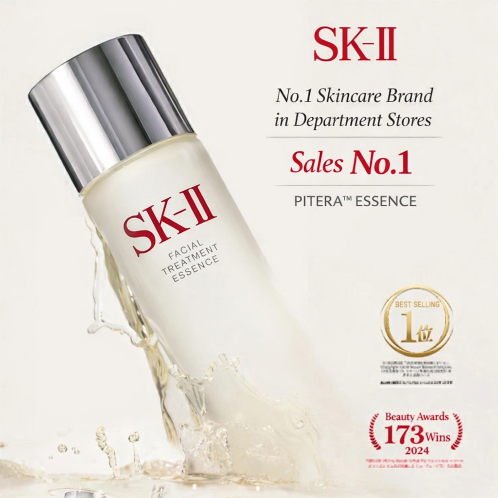 SK-II Facial Treatment Essence – معجزة Pitera™ للعناية العميقة وتجديد البشرة | إشراقة فورية + ترطيب 10 طبقات | يعالج الجفاف والمسام والخشونة | مثالي لكل أنواع البشرة | أحجام متعددة | صنع في اليابان