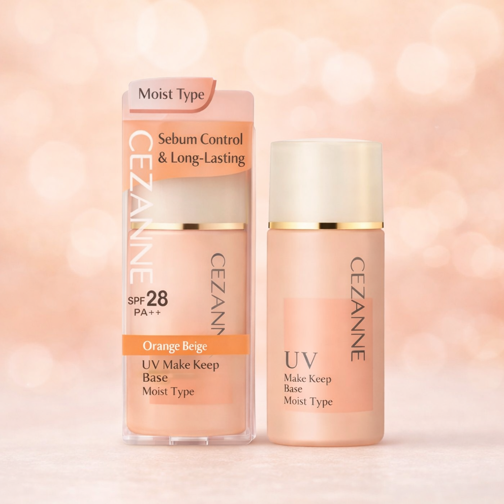 CEZANNE Anti-Sebum UV Primer Light Blue – برايمر ياباني للتحكّم باللمعان وتنعيم المسام بملمس حريري + حماية SPF28