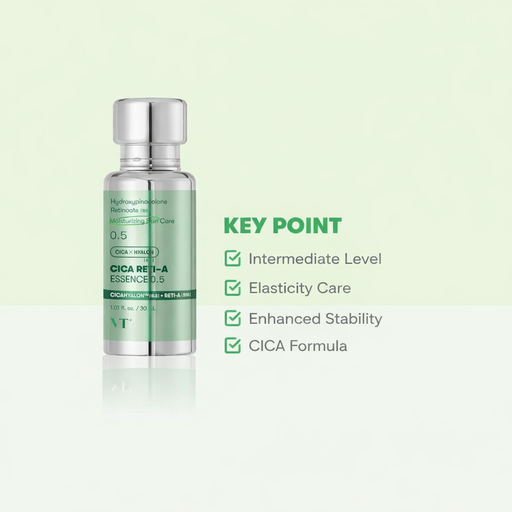 [بكج من عبوتين] سيروم VT COSMETICS CICA Reti-A بالريتينول – عناية بالمسام وشد البشرة، مضاد للتجاعيد، بتركيبة السيراميد والببتيد، مناسب لجميع أنواع البشرة – 30 مل – صنع في كوريا (وارد اليابان)