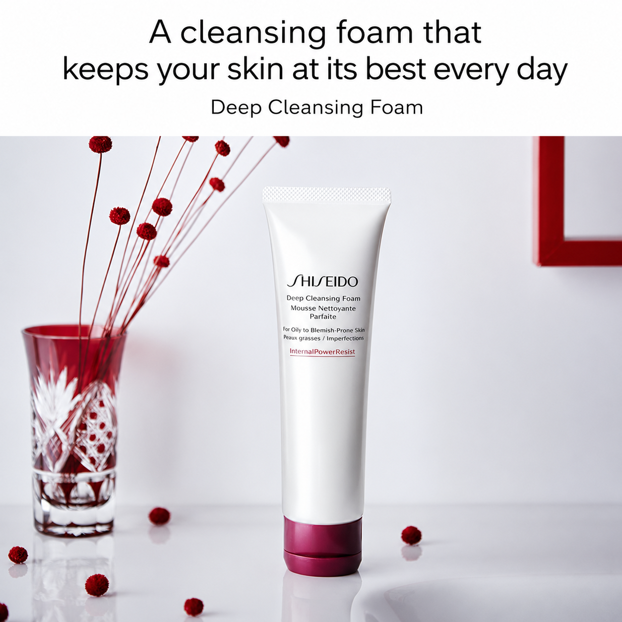 SHISEIDO Deep Cleansing Foam – غسول رغوي عميق لتنقية المسام والتخلص من الدهون | 125g