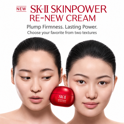 كريم SK-II Skinpower Re-New Cream – الإصدار الأحدث من Skinpower Advanced Cream لترطيب عميق ومكافحة علامات الشيخوخة