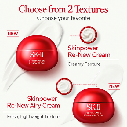 كريم SK-II Skinpower Re-New Cream – الإصدار الأحدث من Skinpower Advanced Cream لترطيب عميق ومكافحة علامات الشيخوخة