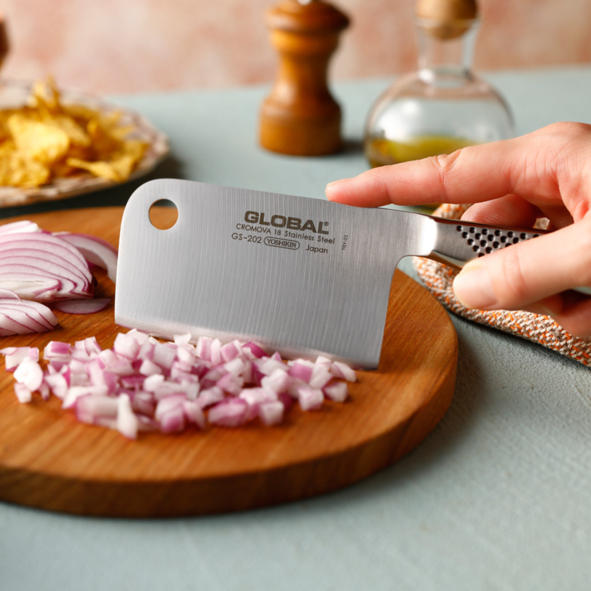 GS-200 stainless steel mini chopper Kinfe