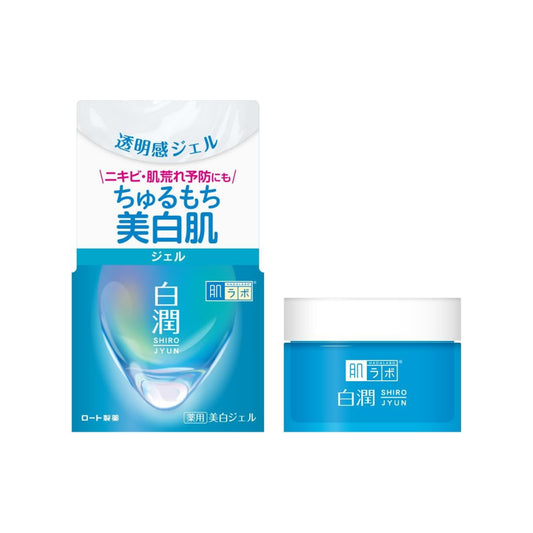 Hada Labo Shirojun Medicated Whitening Gel، جل تفتيح طبي بترانكساميك أسيد وألانتيون، ترطيب وتوحيد لون البشرة، مناسب للبشرة العادية والمختلطة والحساسة، خالٍ من العطور والكحول والزيوت المعدنية، 100غ – صنع في اليابان