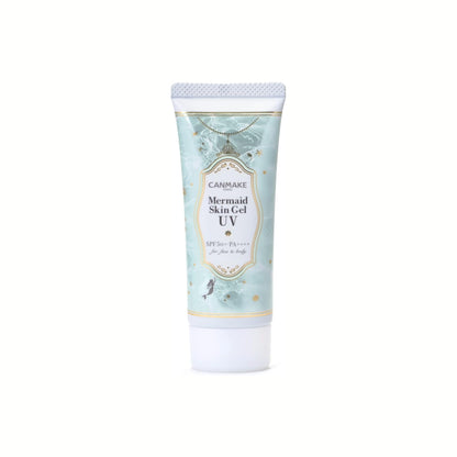 Canmake Mermaid Skin Gel UV SPF50+ PA++++ – واقي شمس جل فائق الخفة بتركيبة 83% سيروم، تفتيح وترطيب، حماية قصوى، بدون لزوجة، مناسب للوجه والجسم ولجميع أنواع البشرة