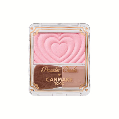 Canmake Powder Cheeks – بودرة خدود يابانية بلون نقي ولمعة لؤلؤية راقية | ثبات يدوم طويلاً وقوام ناعم يندمج بسلاسة | غنيّة بسيراميد وزيوت نباتية مغذية | مناسبة للبشرة الفاتحة والحنطية والسمراء | صنع في اليابان