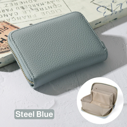 محفظة يد من الجلد الطبيعي الفاخر | مساحة تخزينية ممتازة وعدة ألوان عصرية | من البراند الياباني Lasiem