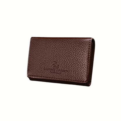 محفظة صغيرة ثلاثية الطي لكلا الجنسين من الجلد الطبيعي | عدة ألوان وتصاميم | من البراند الإيطالي Luciano Valentino