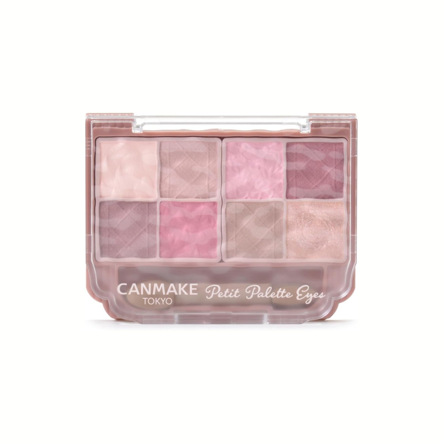 Canmake Petit Palette Eyes (Matte Type) – باليت عيون يابانية 8 ألوان محمولة بحجم مثالي للحقيبة | درجات مات احترافية سهلة الدمج | تشمل فرشاة مزدوجة | ثبات جميل ولمسة مخملية | صنع في اليابان