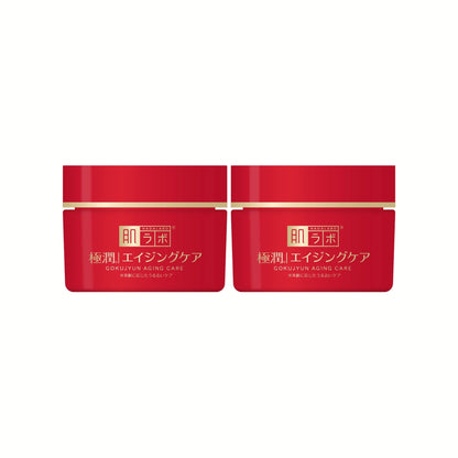 Hada Labo Gokujyun Medicated Firming Cream – كريم علاجي لشدّ البشرة وتقليل التجاعيد + ترطيب مكثّف بتركيبة ثلاثية الهيالورونيك – صنع في اليابان