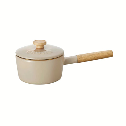 كسرولا متعددة الاستعمالات مع غطاء | من الفولاذ المطلي بالمينا عالي الجودة | قياس 16سم سعة 1.6لتر | من العلامتين التجاريتين Fuji Horo و Bruno صنع في اليابان