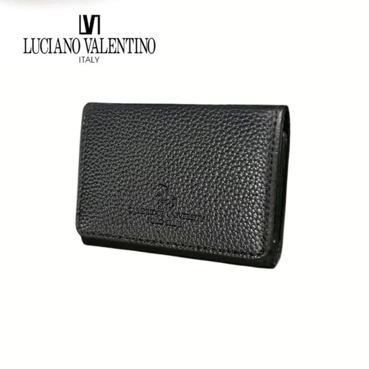 محفظة صغيرة ثلاثية الطي لكلا الجنسين من الجلد الطبيعي | عدة ألوان وتصاميم | من البراند الإيطالي Luciano Valentino