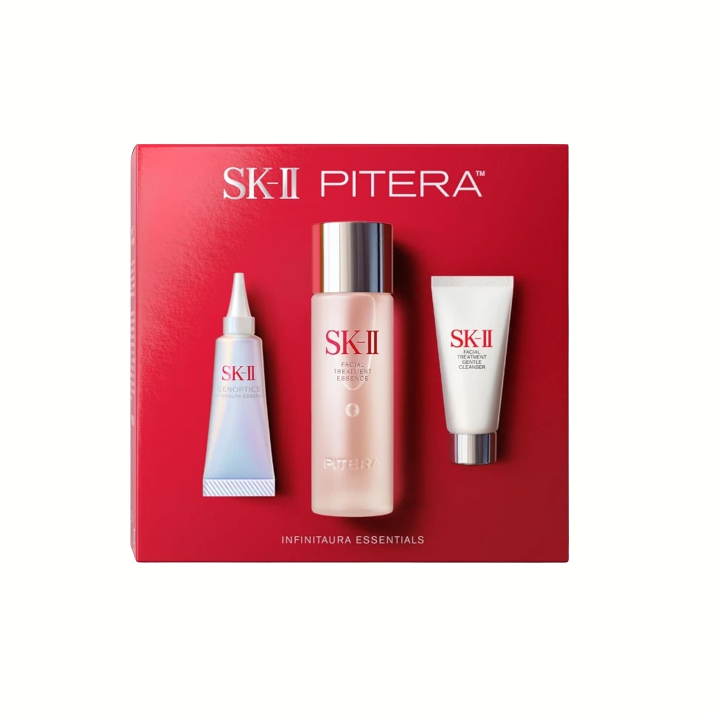 مجموعة SK-II Pitera™ الفاخرة للعناية الثلاثية بالبشرة – Essence بتركيز 90% Pitera™ + سيروم تفتيح Aura + كريم شد Skinpower | ترطيب عميق، تفتيح، تقليل التجاعيد والمسام | عناية يابانية فائقة لجميع أنواع البشرة
