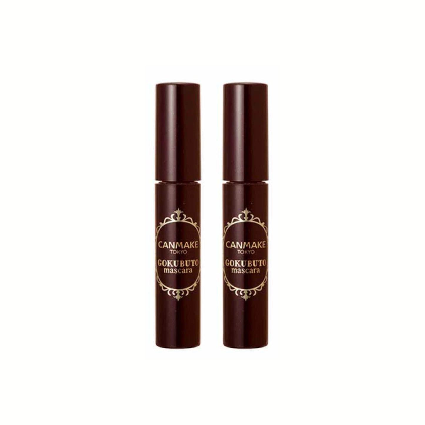 [بكج من قطعتين] Canmake Tokyo Gokubuto Mascara – ماسكارا تكثيف ورفع للرموش بتركيبة مقاومة للماء، حجم كبير بدون تكتّل، فرشاة منحنية لالتقاط كل رمش – سهلة الإزالة بالماء الدافئ – صناعة يابانية
