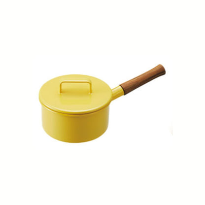 قدر 365 methods Sanrokugo متعدد الاستعمالات | من الفولاذ المطلي بالمينا عالي الجودة | مقبض من الخشب السوليد وغطاء | قياس 16سم وسعة 1.7لتر 3 ألوان جذابة | من العلامة التجارية Fuji Horo