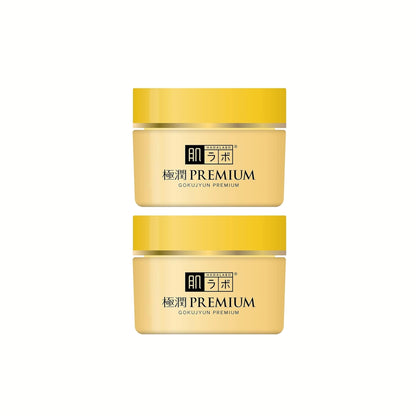 كريم Hadalabo Gokujun | لترطيب فائق وبشرة نضرة | تركيبة بخمس أنواع من حمض الهيالورونيك والمكونات الطبيعية | مناسب لجميع أنواع البشرة | صنع في اليابان