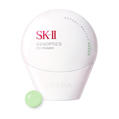 SK-II Genoptics UV Care SPF50+ – واقي شمس وبرايمر PITERA™ متعدد الوظائف