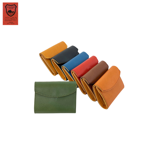 محفظة من الجلد الطبيعي الفاخر Tochigi leather/Himeji leather | عدة ألوان جذابة | صنع في اليابان