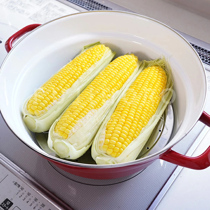 FUJIHORO All-in-One Pot 27cm – قدر مينا متعدد الاستخدام | 5.4 لتر - 5 ألوان