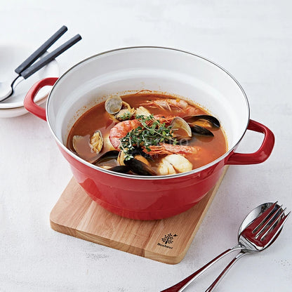 FUJIHORO All-in-One Pot 27cm – قدر مينا متعدد الاستخدام | 5.4 لتر - 5 ألوان